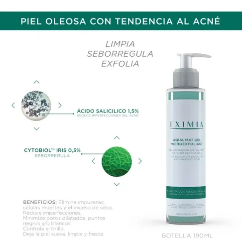 Gel Limpiador Exfoliante Eximia Piel Oleosa 190ml