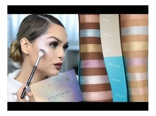 Kit iluminador Aurora Anastasia Beverly Hills Make Tone Glow, paleta de 6 tonos