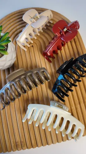 Pack 5 Pinzas Broches De Cabello Pelo Flexibles Irrompibles