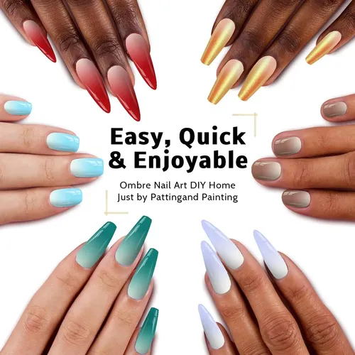 Sponge Pat Gel Uñas 60 Colores Kit Ombre