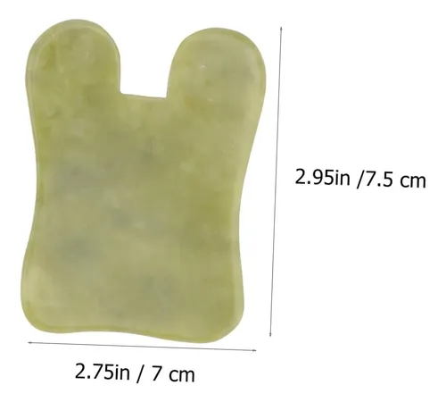 2 Piezas Tablero De Gua Sha De Jade Natural Herramienta De