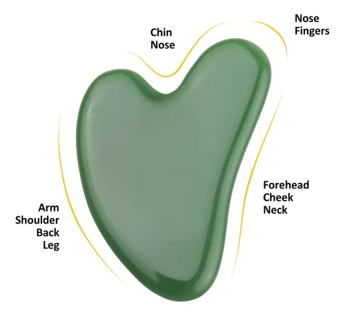 Herramientas Faciales Gua Sha De Jade Natural Herramienta De