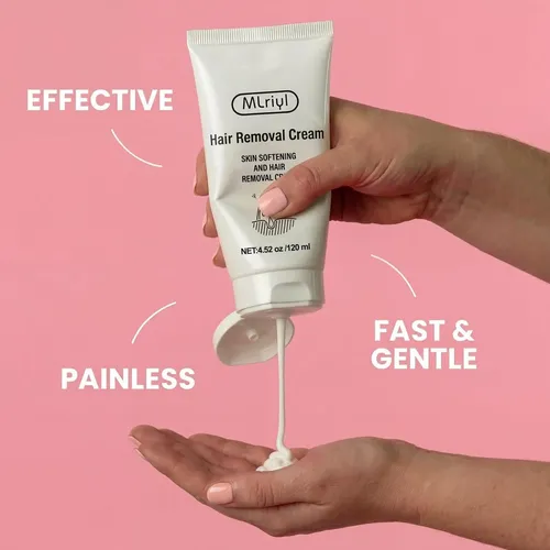 Crema Depilatoria Para Mujer, Indolora Y De Acción Rápida