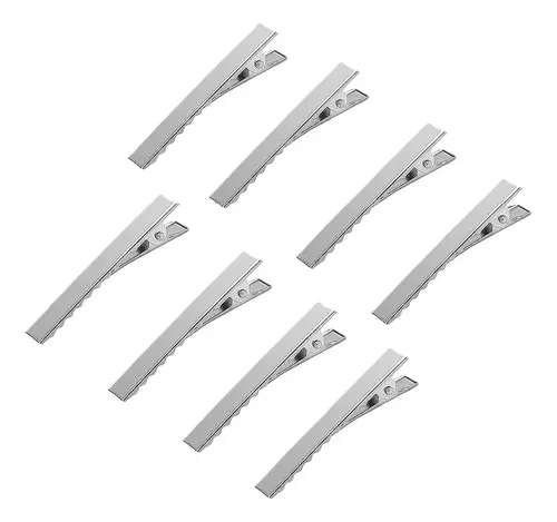 Set De 100 Pinzas Cocodrilo Para Cabello