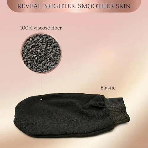 Guante Exfoliante Kessa Marroquí Jardin Oleane (negro)