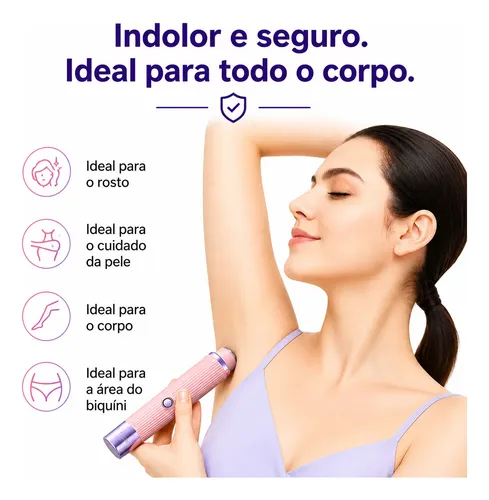 Afeitadora Eléctrica Para Mujer, Recortadora De Pelo, Sin Do Rosa