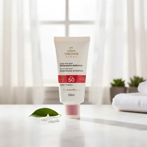 Multiprotector Antiseñales Natura Fps 50 Chronos Derma Reduce Arrugas Y Reafirma La Piel 50ml