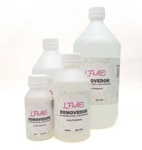 Removedor Líquido Sin Acetona Lfme Para Esmalte Gel Y Uñas Acrílicas 500 mL