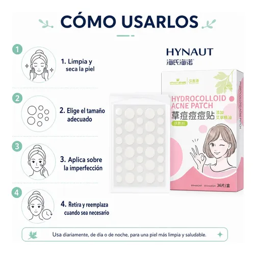 Parches Hidrocoloides Acne Artemisa 5 Cajas 180 Pzs