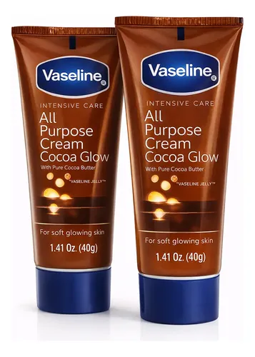 Vaseline Cocoa Glow Crema Hidratante Corporal 40g X2 Premium