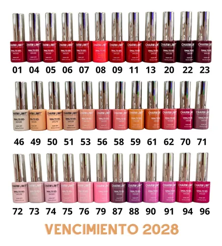 Kit Esmaltes Charm Limit X 5, Base Top Blanco Via Lactea