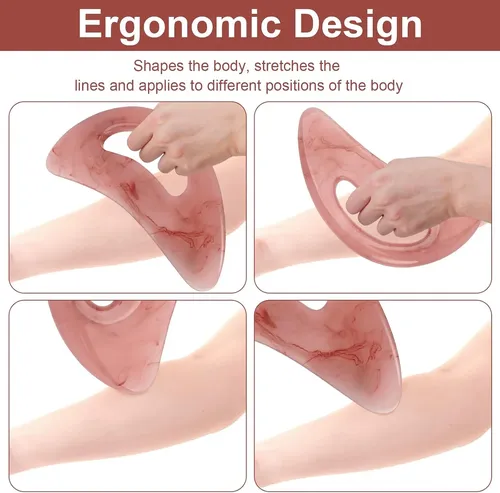 Masajeador Celulitis Resina Gua Sha Drenaje Linfático Mujer