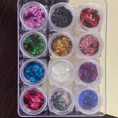 Set De Lentejuelas Para Decoración De Uñas Con Forma De Estr