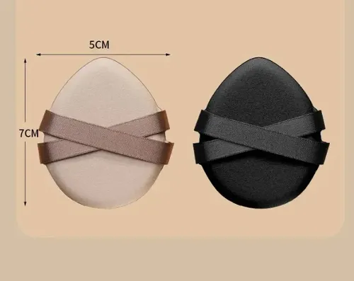 Esponja Gotita Negra Individual Poca Absorción Maquillaje