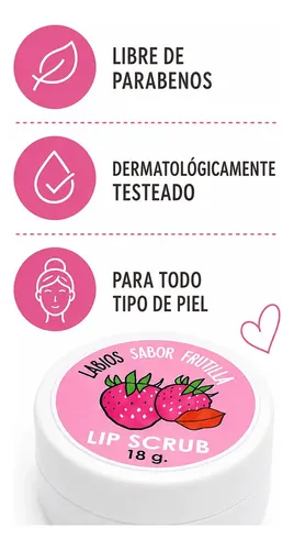 Scrub Hidratante De Labios Frutilla Tyl Lip Scrub 18g
