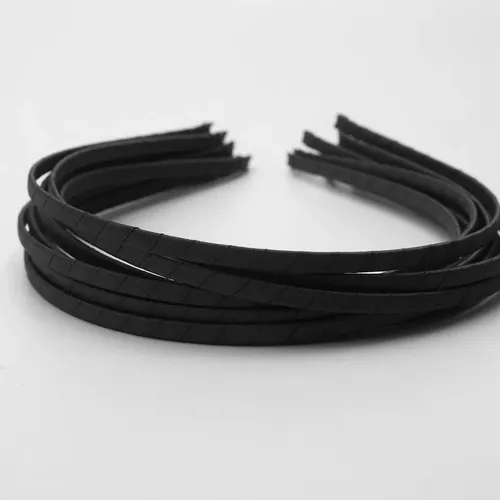 10 Diademas De Caballero Simples Negras