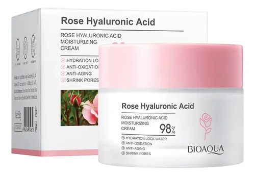Crema Facial Hidratante Con Ácido Hialurónico De Rosas Hydra