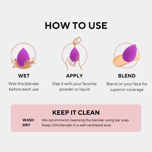 Esponja Maquillaje Color Beige Blender Vegana Y Suave
