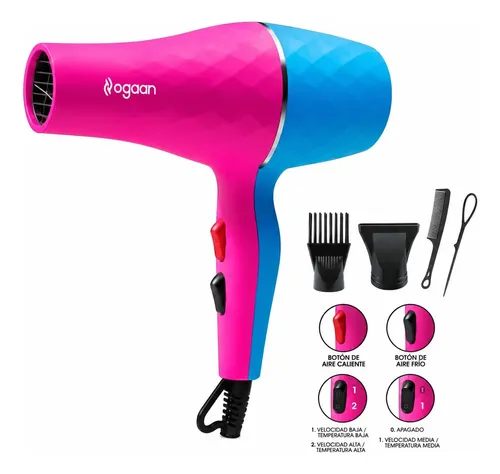 Secador De Pelo Premium Ogaan Línea Via Profesional 1500rpm