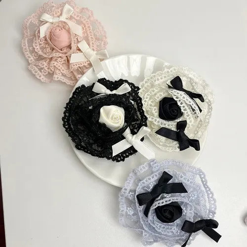 Broche Para El Pelo Con Forma De Rosa Y Encaje (bl), Precios