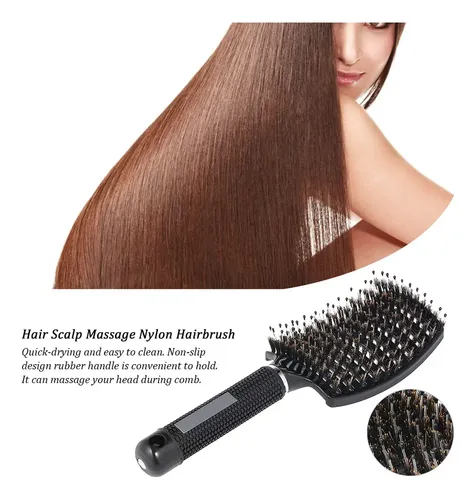 Peine Masaje Cuero Cabelludo Cabello Rizado Húmedo