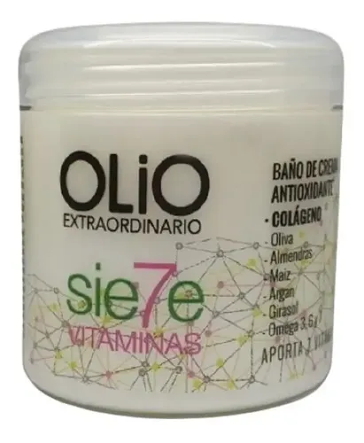 Baño De Crema Capilar Siete Vitaminas Reparador Olio X 200gr