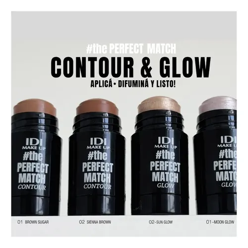 Contorno En Barra Contour Perfect Idi Make Up Sienna Brown