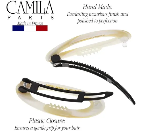 Clip De Barrette Para Cabello Camila Paris Cp1994-2 Beige