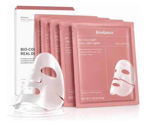 Pack X5 Biodance Mascarilla Facial Coreana Colágeno