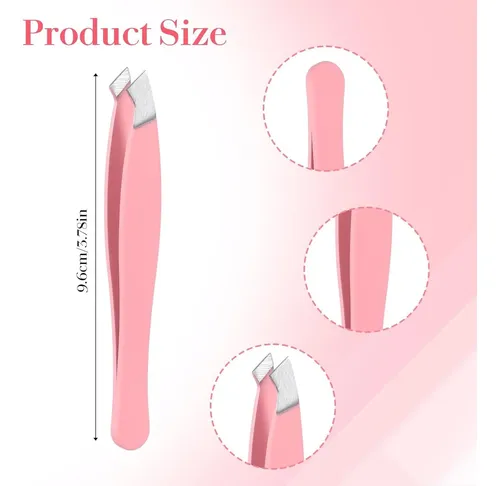 Nogeqi 4pcs Mini Pinzas De Precisión Para Cejas Y Vello