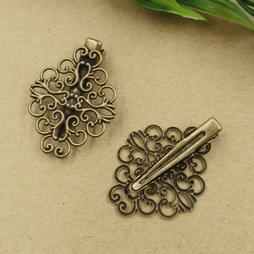 50 Broches Vintage Para El Pelo Con Hojas Y Flores
