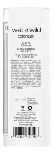 Wet n Wild Paleta de Sombras de Ojos Color Icon 5 Color Petalette
