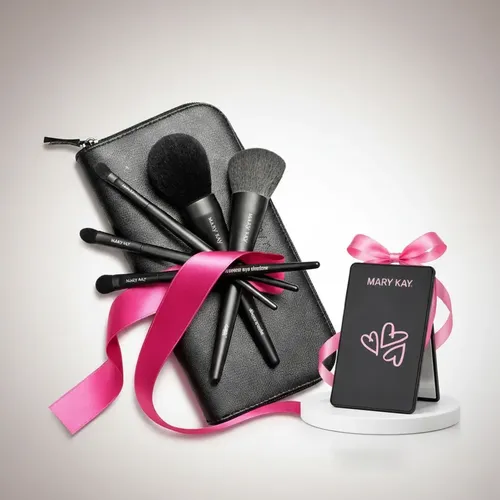 Regalo Mujer Mary Kay. Set De Brochas Con Estuche+ Regalo