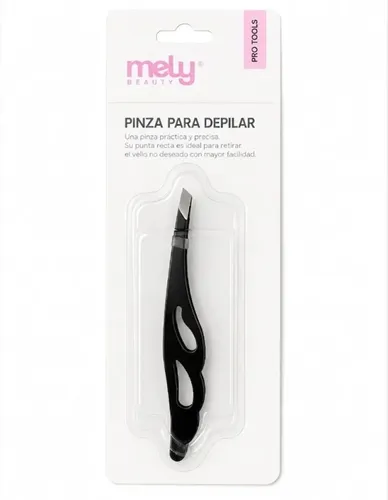 Pinza Depilar Cejas Profesional Antideslizante Punta Diagona