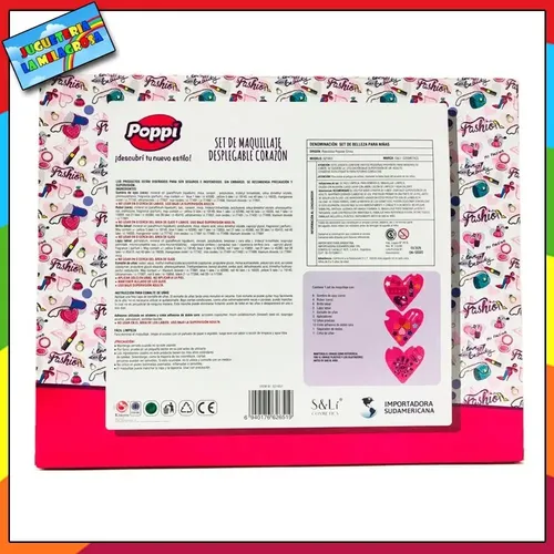Set De Maquillaje Belleza Corazon Esmalte Pinturitas Labial