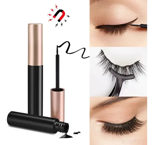 Delineador Negro Con Extensión Magnética Para Pestañas Con P