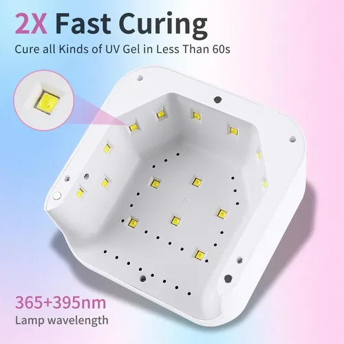 Lámpara Uv Led Para Uñas De Gel Kikugu H11, Secado Rápido