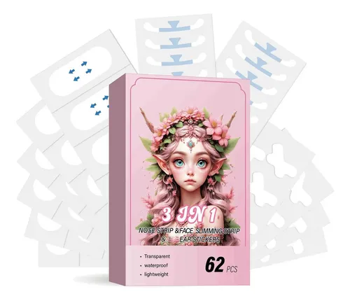 Parche De Estiramiento Facial Tipo Melón En Forma De V, 62 P