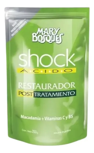 Mary Bosques Crema De Argán + Shock Acido Doypack 250g X2