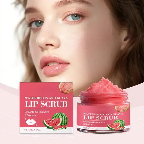 Watermelon Guava Lip Scrub With Natural Sugar Crystals