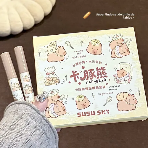 Susu Sky Set Brillo Labial Espejo Agua Larga Duración Maquil