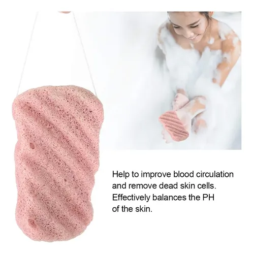 Esponja Konjac Exfoliante Piel Sensible Rostro Cuerpo