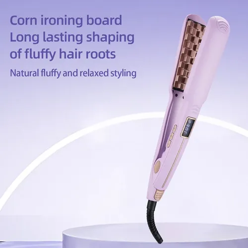 Plancha Modelador Volumen Raiz Cabello Lleno Ajuste Digital