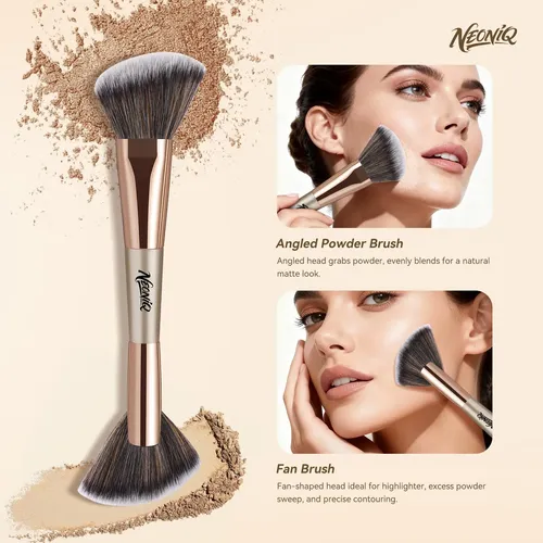 Set De Brochas De Maquillaje Neoniq 10 Unidades Champagne Go
