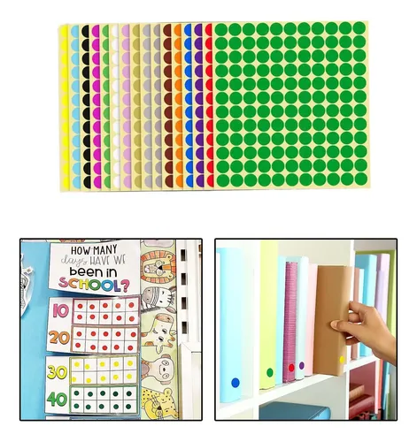 16 Uds. De Pegatinas De Puntos, Pegatinas De Sellado, 13 Mm