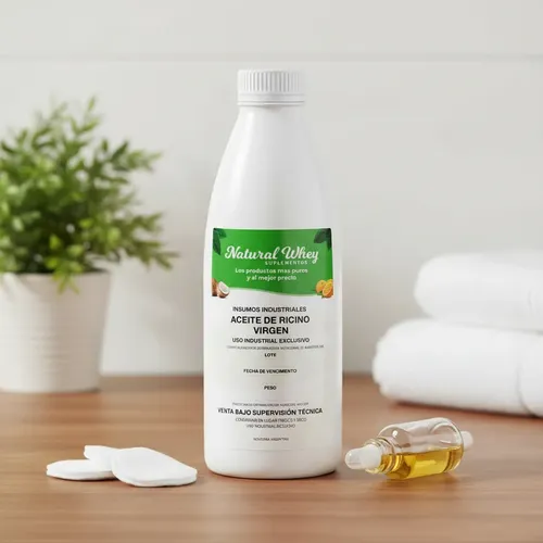 Aceite De Ricino Virgen Orgánico Non Gmo 1 Litro Fragancia Característico