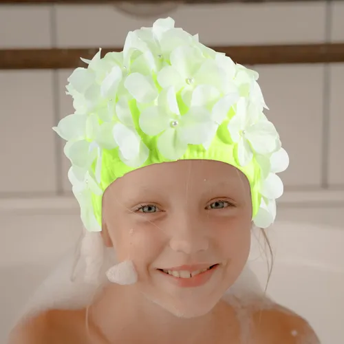 Gorro De Baño Floral Para Mujer, Reutilizable