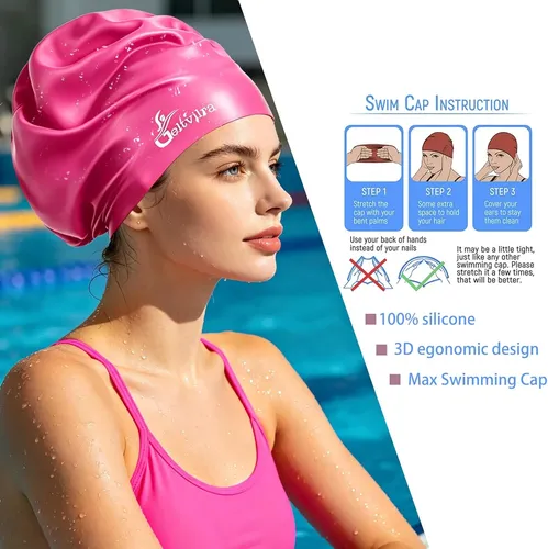 Gorro De Baño Geltvilra, Talla Grande, Para Trajes De Baño