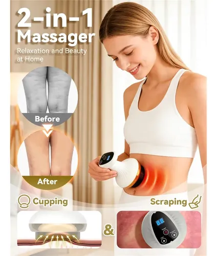 *masajeador Eléctrico Gua Sha Portátil Con 9 Niveles De Suc%