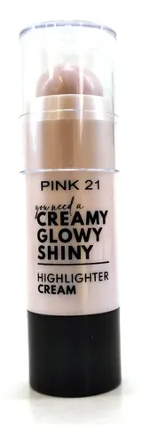Iluminador Cremoso Barra Highlighter Pink 21 X 3 Unidades Tono Del Maquillaje 01-02-03